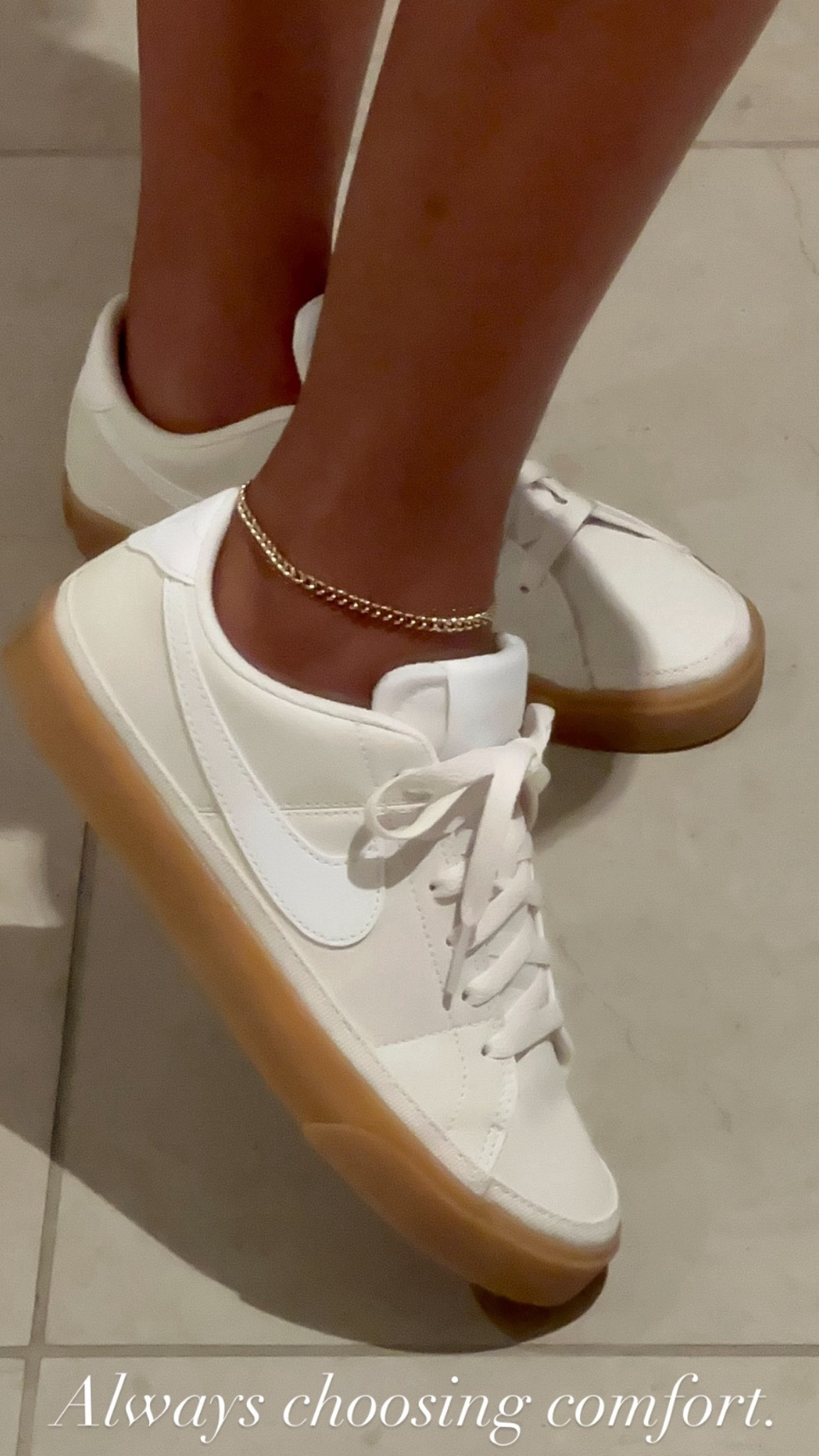 Everyday Nike Beige White Legacy Court Sneakers. Neutral Tennis Show that match with everything. These are a must have to capsule wardrobe shoes! 

#LTKStyleTip #LTKActive #LTKShoeCrush
