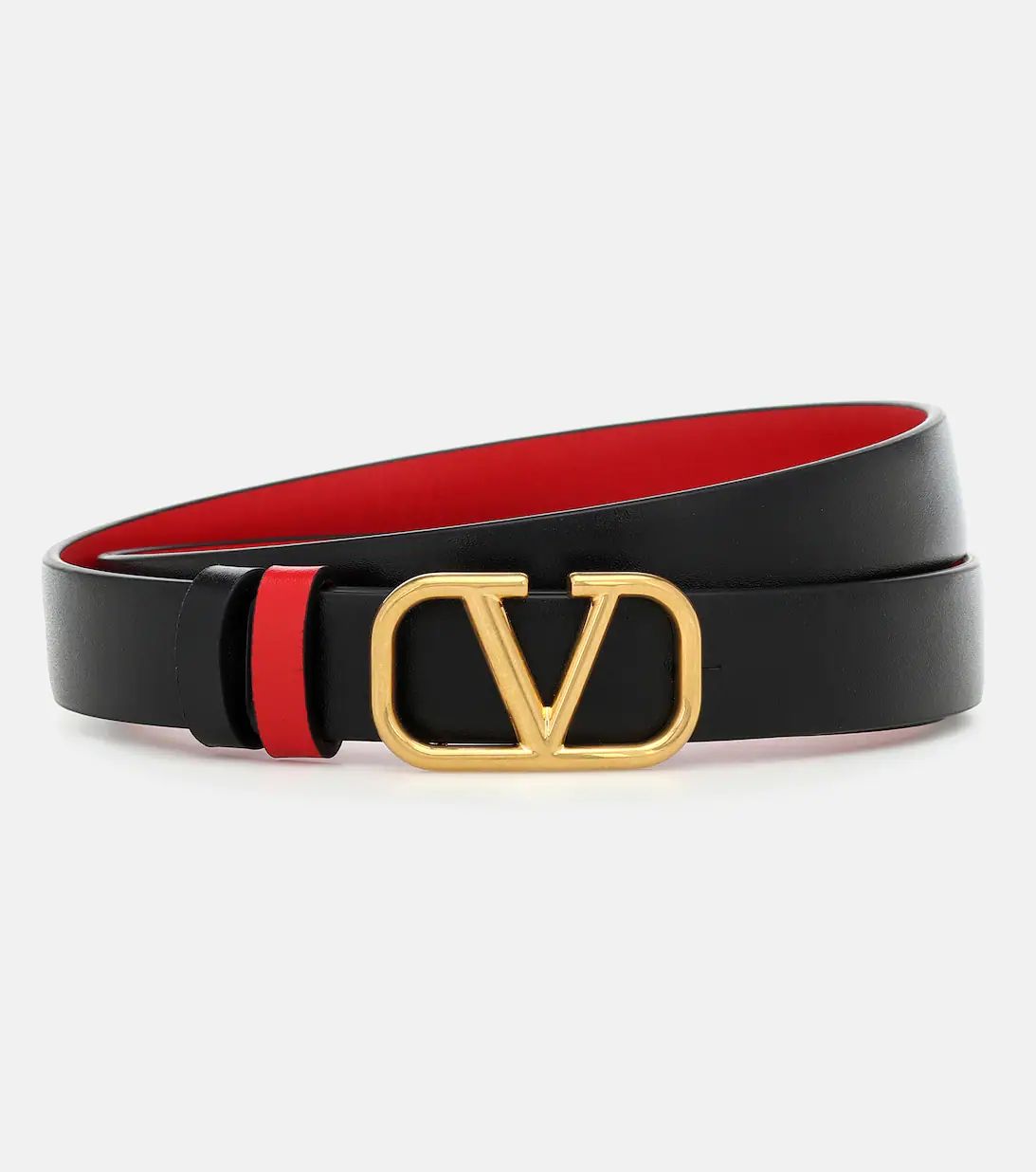 Valentino Garavani VLogo reversible leather belt | Mytheresa (INTL)