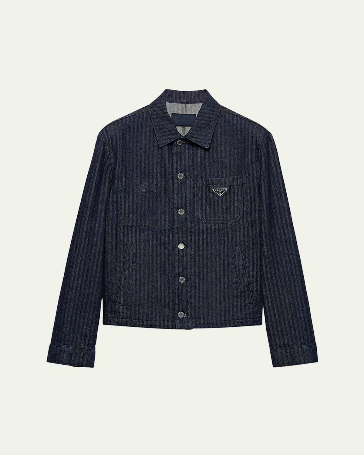 Men's Chevron Denim Blouson Jacket | Bergdorf Goodman