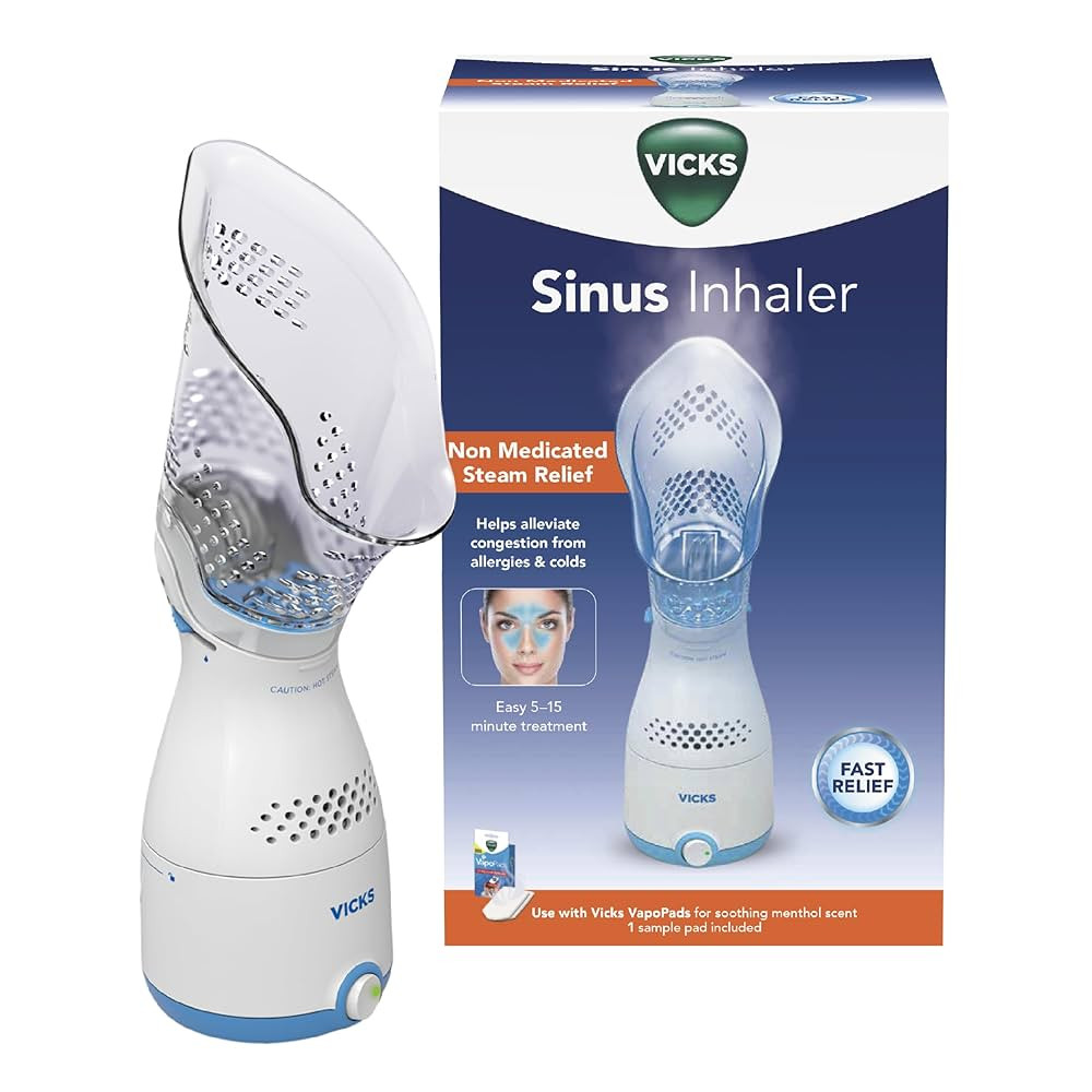 Vicks Sinus Inhaler - Non-Medicated Steam Relief for Allergies, Congestion, Cough & Colds, Vocal ... | Amazon (US)