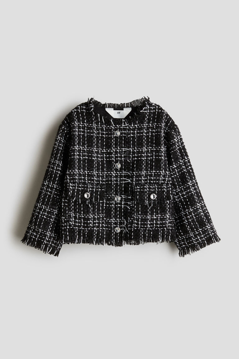 H & M - Bouclé Jacket - Black | H&M (US + CA)