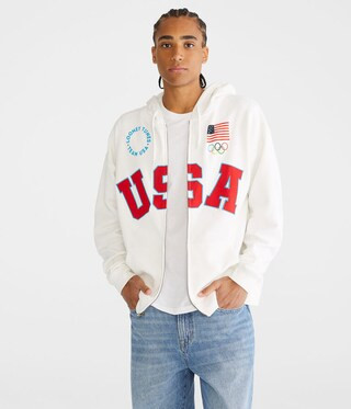 Looney Tunes x Team USA Full-Zip Hoodie | Aeropostale
