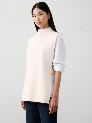 SWEATER BIB PONCHO | Banana Republic Factory