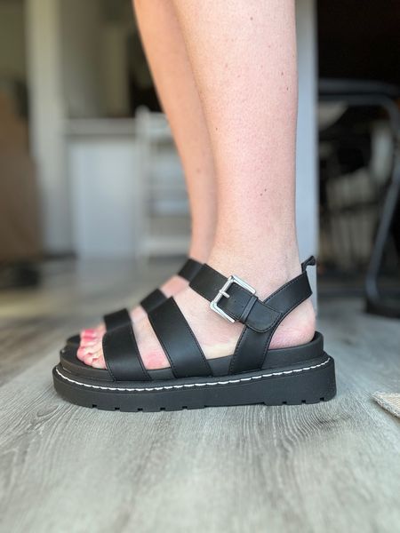 These are definitely going to be some of my go-to sandals this summer as a busy mom! They are so comfy, stay on and are super affordable! These summer shoes will go great with a concert outfit, most any summer outfit, spring outfit, Nashville outfit, summer date night outfit you name it! 

#LTKshoecrush #LTKSeasonal #LTKfindsunder50