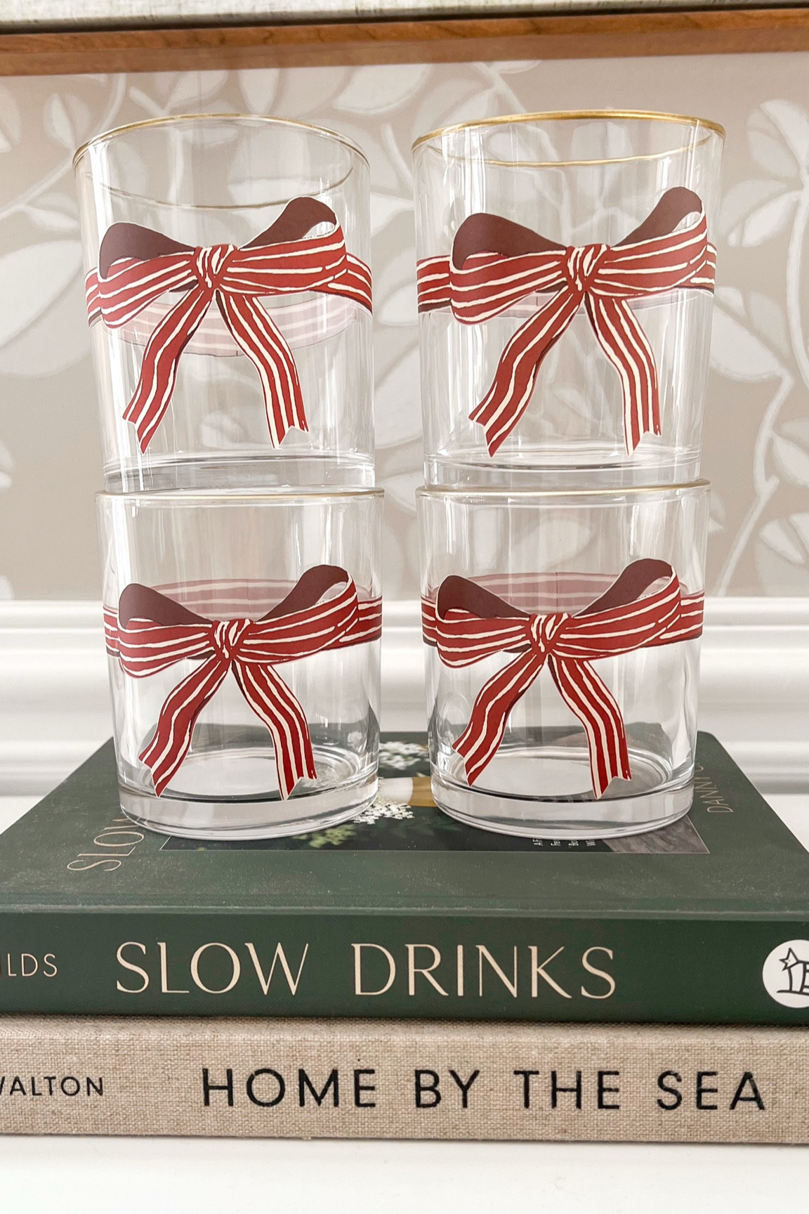 $3 bow glasses for the holidays!! 

#LTKHoliday #LTKSeasonal #LTKFindsUnder50