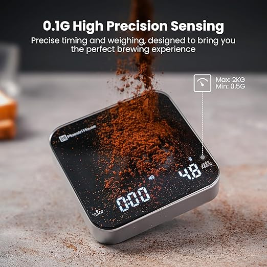 Maestri House Mini Coffee Scale with Timer, USB-C Rechargeable Espresso Scale, 2kg/0.1g Accurate ... | Amazon (US)