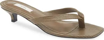 Lizard Embossed Kitten Heel Flip Flop (Women) | Nordstrom