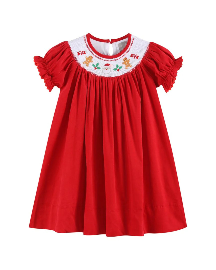 Lil Cactus Corduroy Christmas Smocked Bishop Dress | Shop Simon