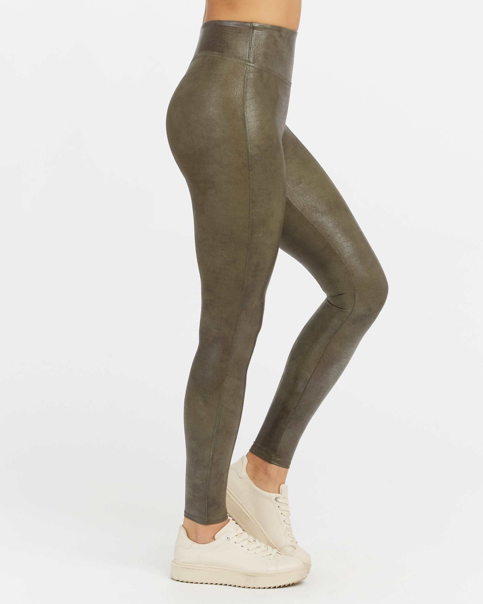 Faux Leather Croc Shine Leggings | Spanx