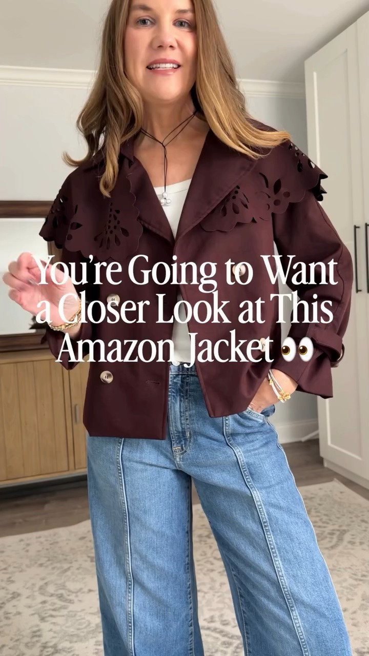 Okay Amazon… THIS is how you do a statement jacket. 😍🍂

It’s the details for me — that gorgeous rich fall color, the unexpected cutout detailing, statement collar, and elevated silhouette make this look SO much more expensive than it is.

Throw it on with jeans + a simple tank and suddenly the entire outfit looks intentional. This is exactly the kind of piece I love finding: unique enough to make a statement, but easy enough to actually wear.

Amazon fall fashion | Amazon fall jacket | Amazon fashion finds | statement jacket for women | fall jackets for women | elevated casual outfits | fall outfit ideas | Amazon fall outfits | chic fall fashion | affordable fall fashion | designer inspired Amazon fashion | Amazon finds for women over 40

#amazonfashion #amazonfinds #fallfashion #falloutfits #amazonstyle

#LTKootd #LTKSeasonal #LTKOver40