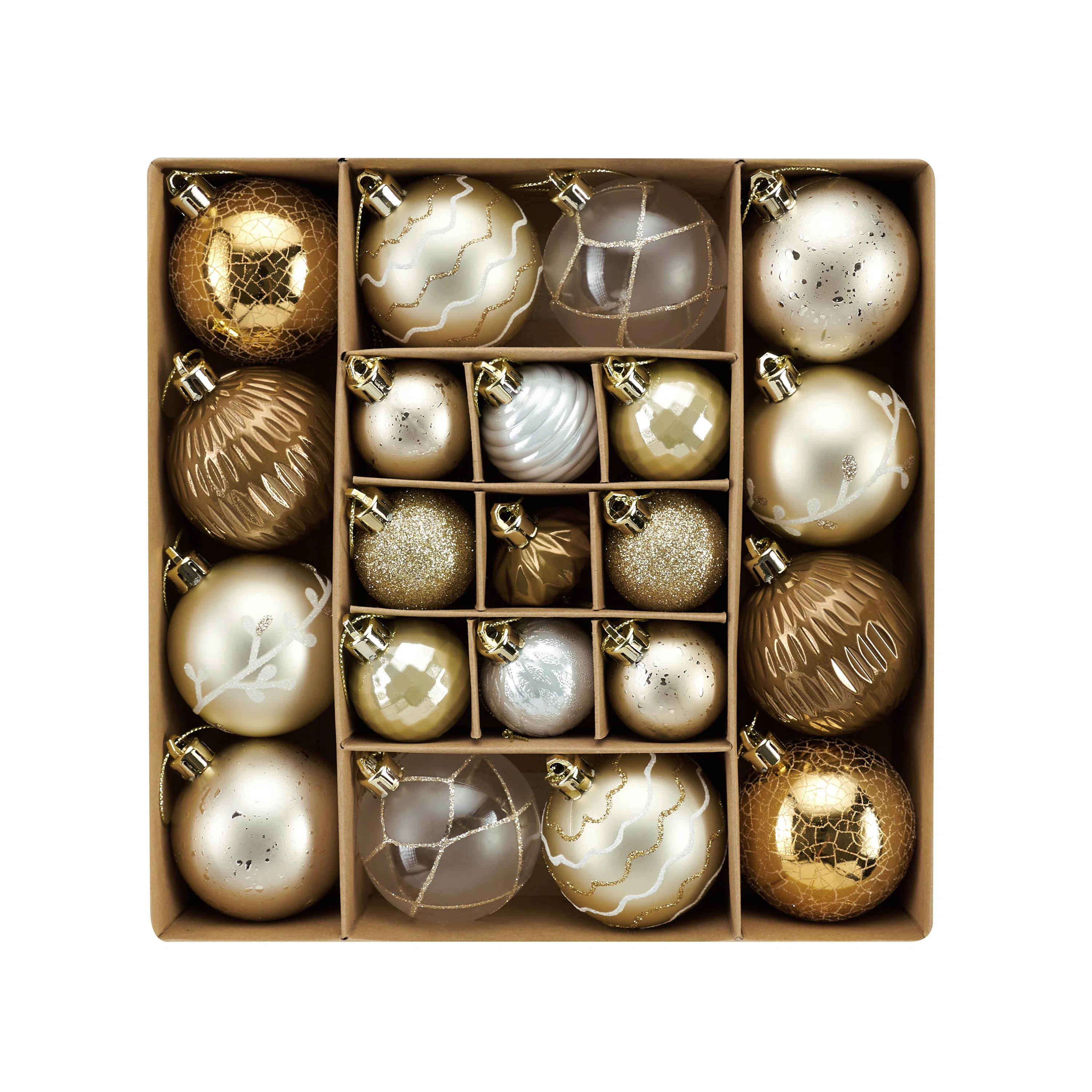 The Holiday Aisle® Kaimani 21ct Assorted Shatterproof Christmas Tree Ornaments Set | Wayfair | Wayfair North America