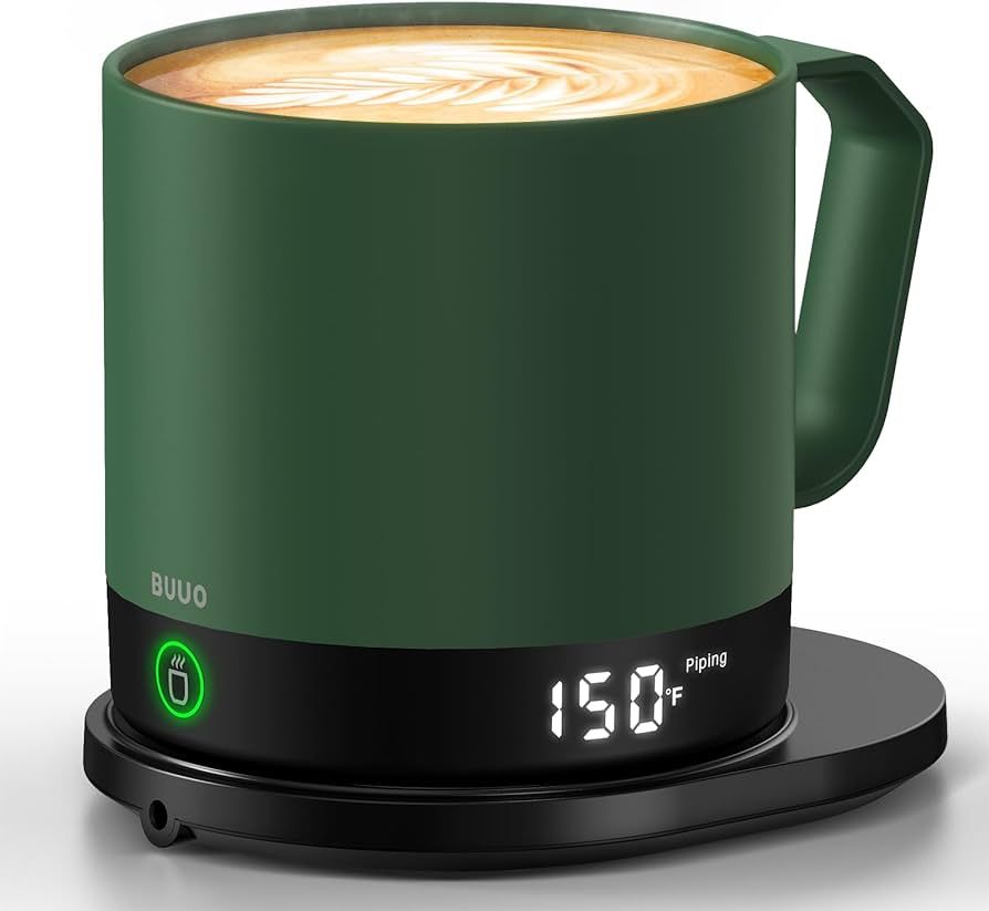 Self Heating Coffee Mug, Temperature Control Smart Mug with Double-Sided LED Display, 14 Oz Elect... | Amazon (US)