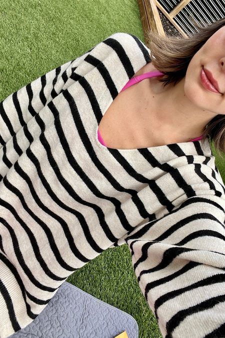 oversized striped sweater

wearing size M

#LTKfindsunder50 #LTKstyletip