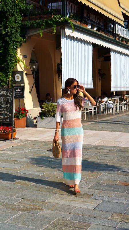 What I wore in Lake Como! Took a slip and wore it under this coverup to get more wears! Wearing my true to size. 

#LTKTravel #LTKSwim #LTKFindsUnder50