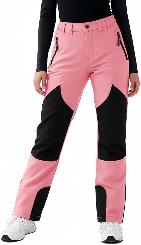 Girls Snow Pants Waterproof Insulated Ski Pant Fleece Lined Winter Warm Snowboard Snowpants Outdo... | Amazon (US)