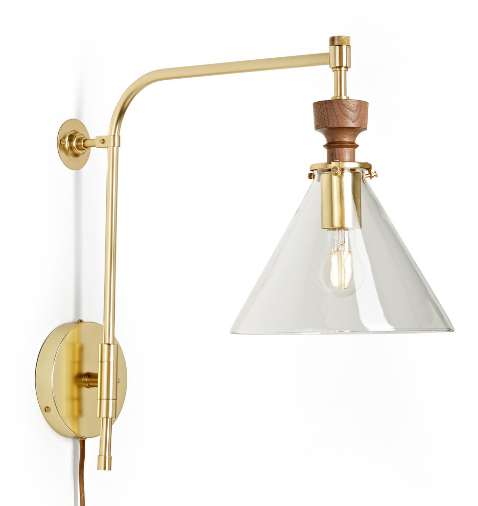 Nehalem 2-1/4in. Swing Arm Pin-up Sconce Item # A0962 | Rejuvenation