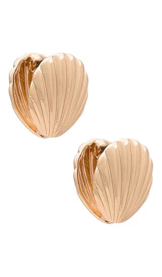 Shell Earring in Gold | Revolve Clothing (Global)