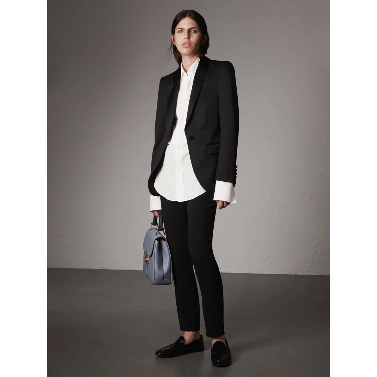 Burberry Stretch Wool Tuxedo Jacket, Size: 08, Black | Burberry (US)