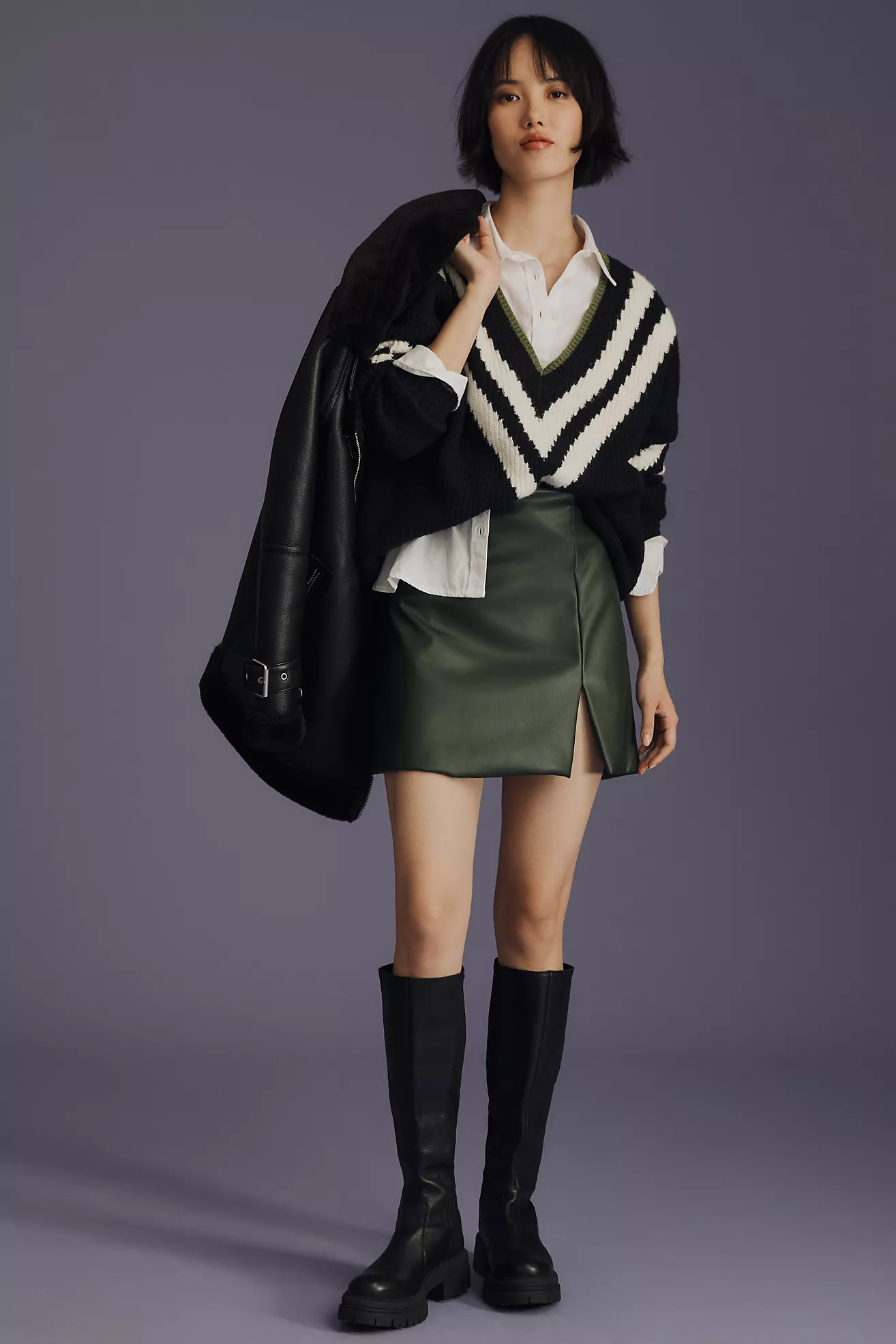 By Anthropologie Micro Mini Faux Leather Skirt | Anthropologie (US)