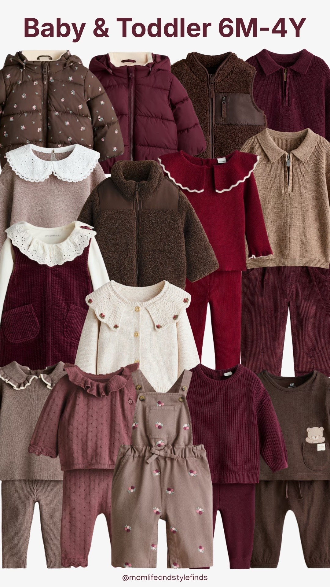Burgundy and brown for fall and winter 🧸🌹

#babyboystyle #babygirlfashion #toddlerboyclothes #toddlergirloutfits #holidayoutfits #christmas2026 #holidayseason

#LTKSeasonal #LTKBaby #LTKKids