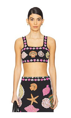 Oceanus New York Hand Embellished Top in Black from Revolve.com | Revolve Clothing (Global)