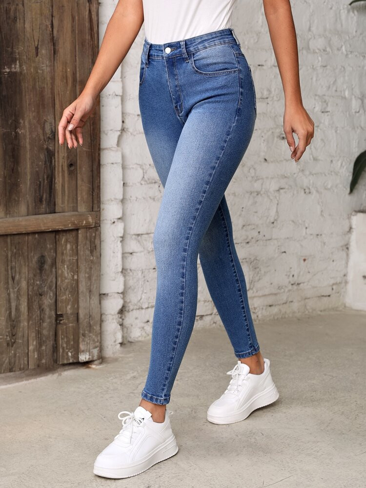 EMERY ROSE High Waist Skinny Jeans | SHEIN