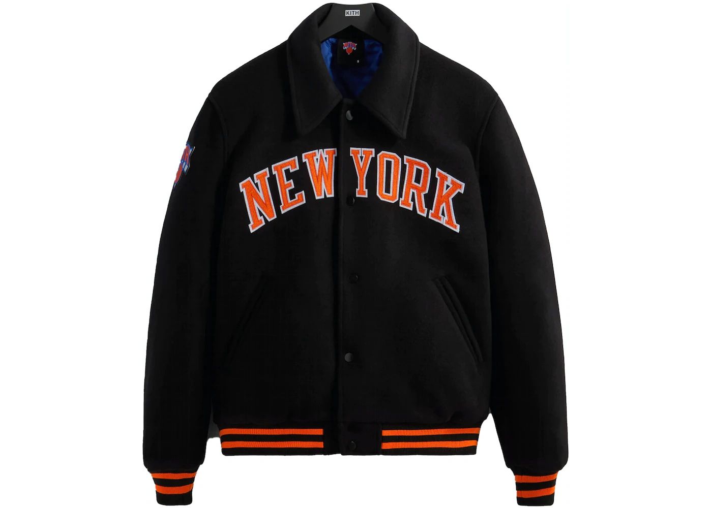 Kith New York Knicks Wool Coaches Jacket Black | StockX