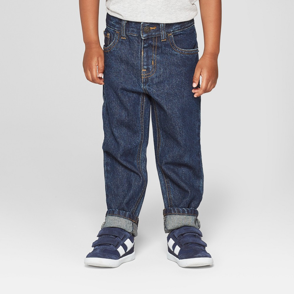 Toddler Boys' Straight Jeans - Cat & Jack™ Dark 18 M | Target