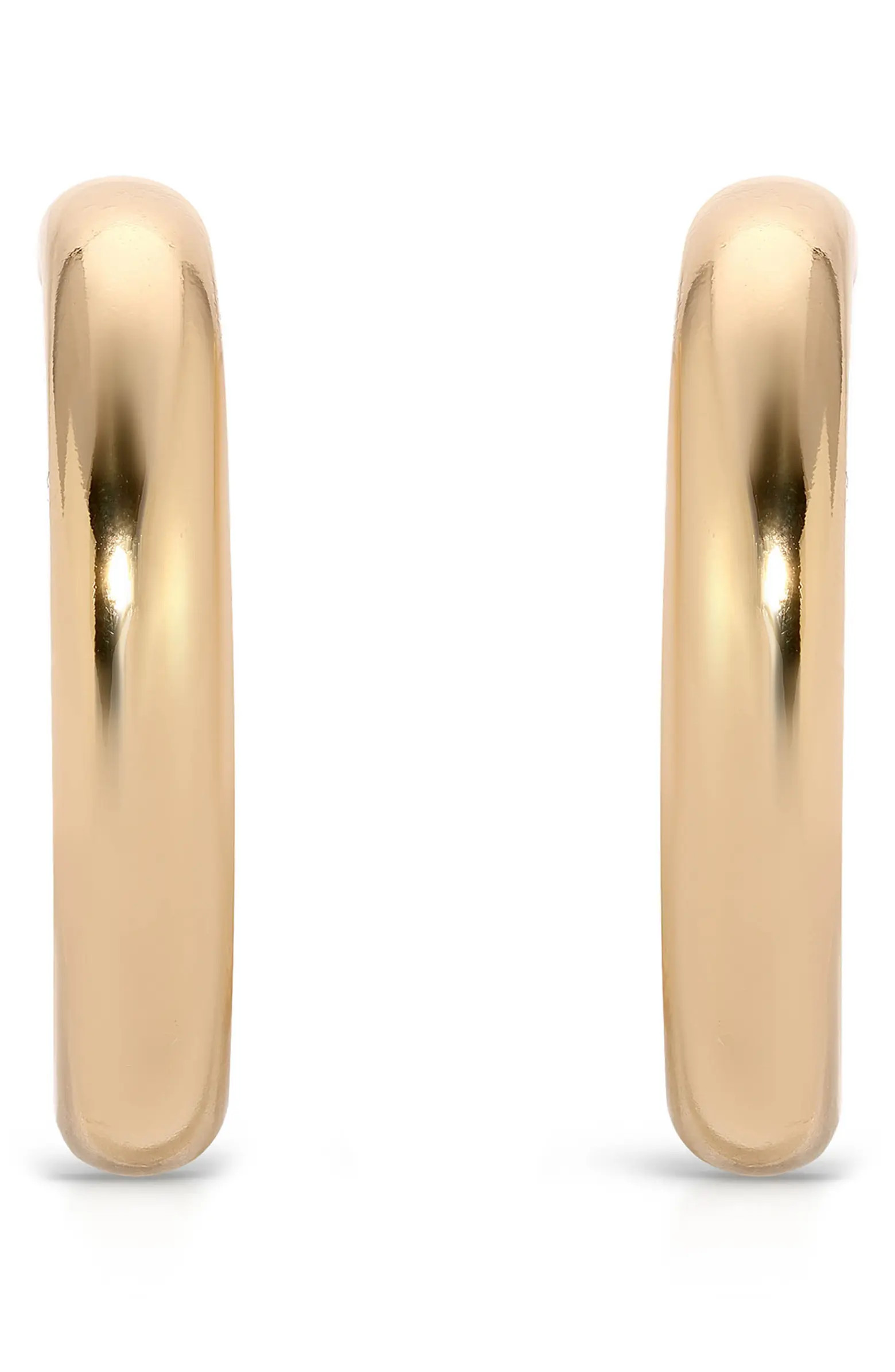 Medium Thick Classic Hoop Earrings | Nordstrom