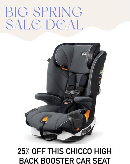 Chicco high back booster car seat on sale for Amazon’s big spring sale 

#LTKfamily #LTKsalealert #LTKkids