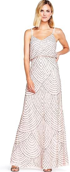 Adrianna Papell Women's Beaded Blouson Dress | Amazon (US)