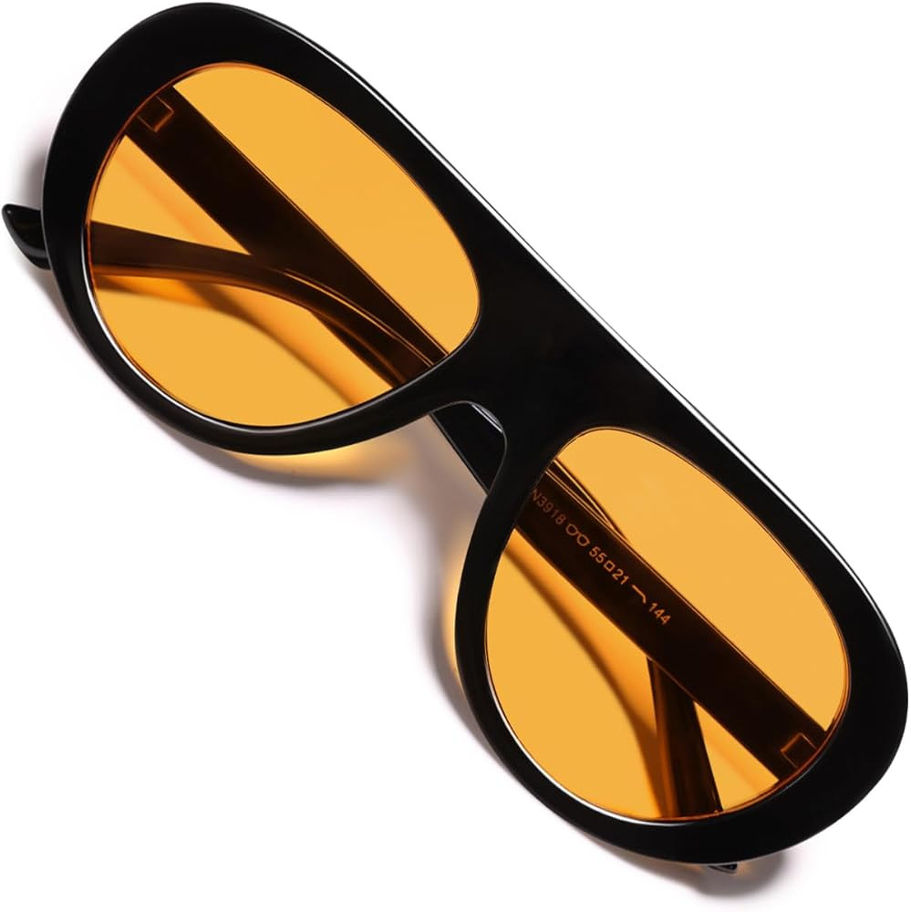 VANLINKER Retro Aviator Sunglasses for Women Chic Classic 70s Vintage Trendy 2025 Chunky UV400 Su... | Amazon (US)