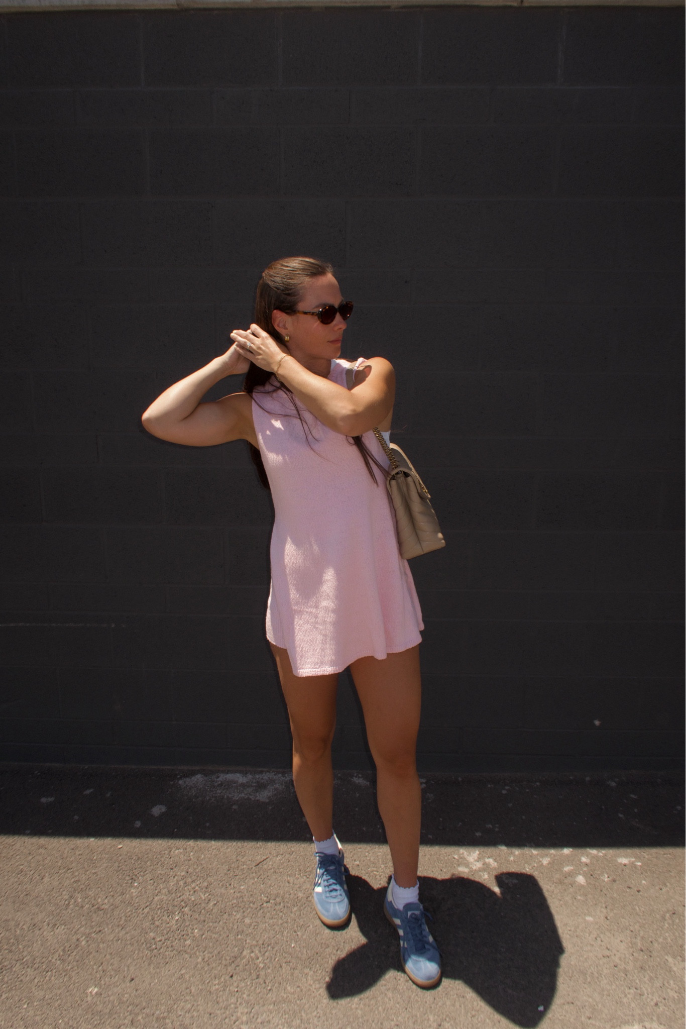 Cotton candy. Wearing a small 
( could have done medium ) depends on how you want it to fit 

#LTKFindsUnder100 #LTKSeasonal