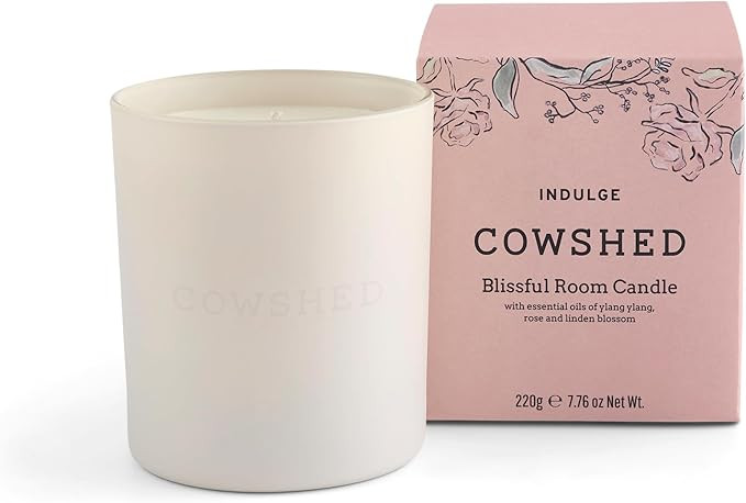 Cowshed Indulge Room Candle 220g – Mother’s Day Scented Candle with Ylang Ylang, Rose & Palma... | Amazon (UK)