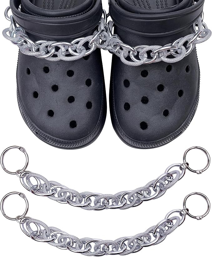 LINGWUERBA Gold Silver Shoe Chains | Amazon (US)