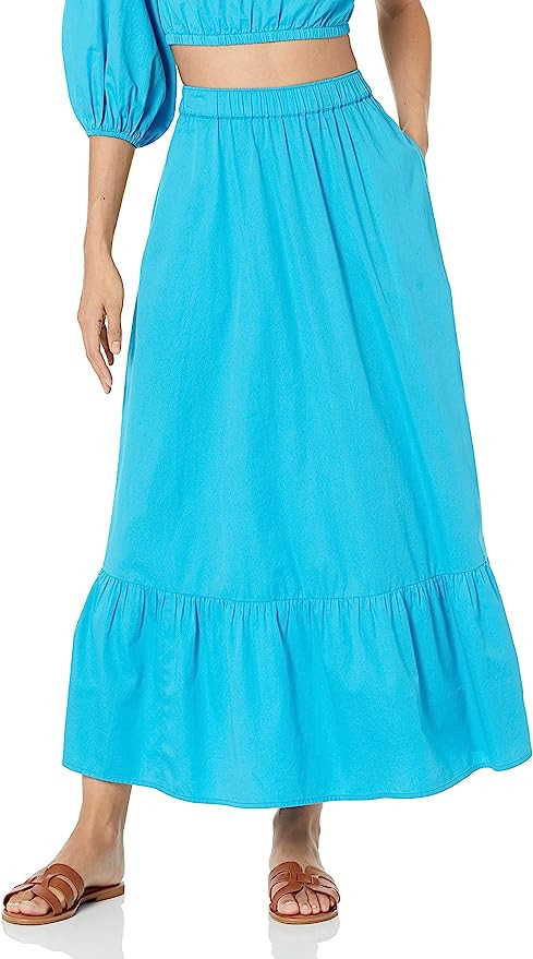 The Drop Women's Anupa Cotton Tiered Midi Skirt | Amazon (US)