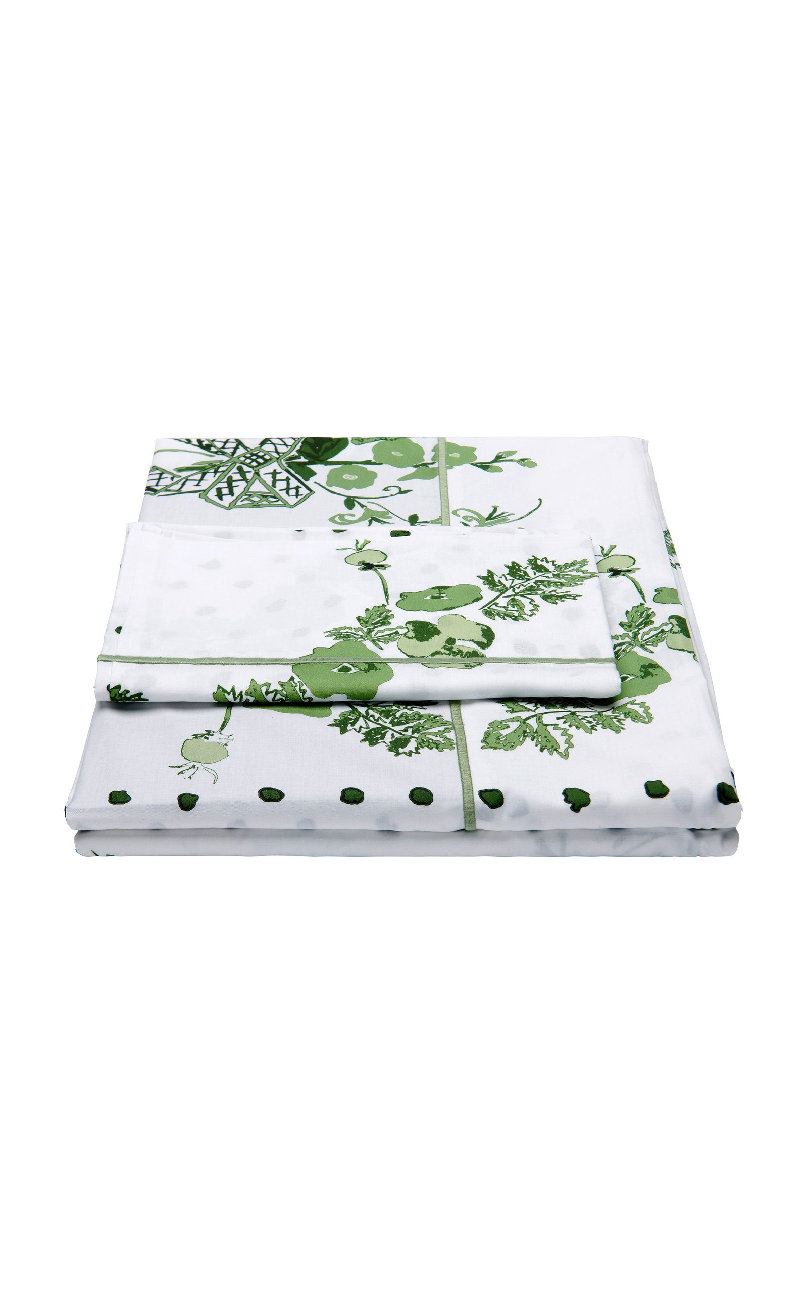 King Bridge Street-Printed Cotton Sheet Set | Moda Operandi (Global)