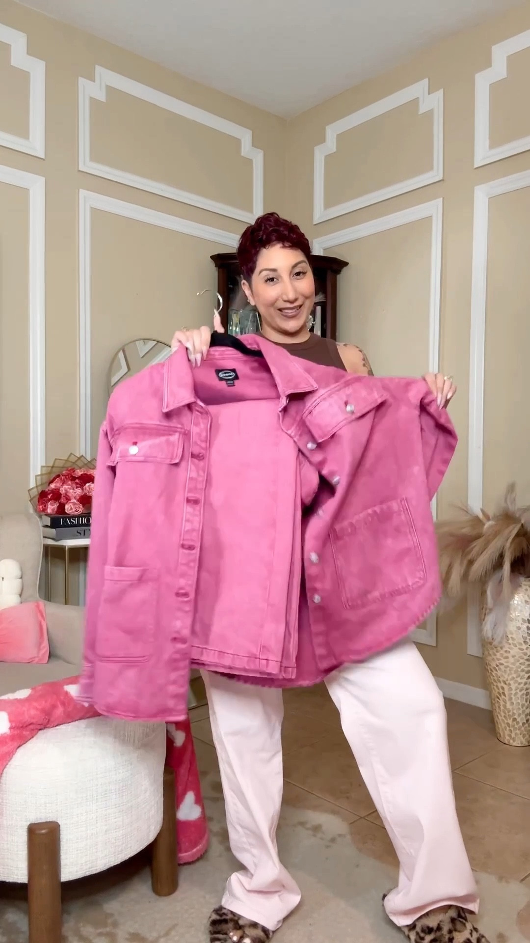 Pink denim set 
Denim jacket
Pink jeans 
Valentine’s Day outfit 

#LTKgrwm #LTKootd #LTKValentine