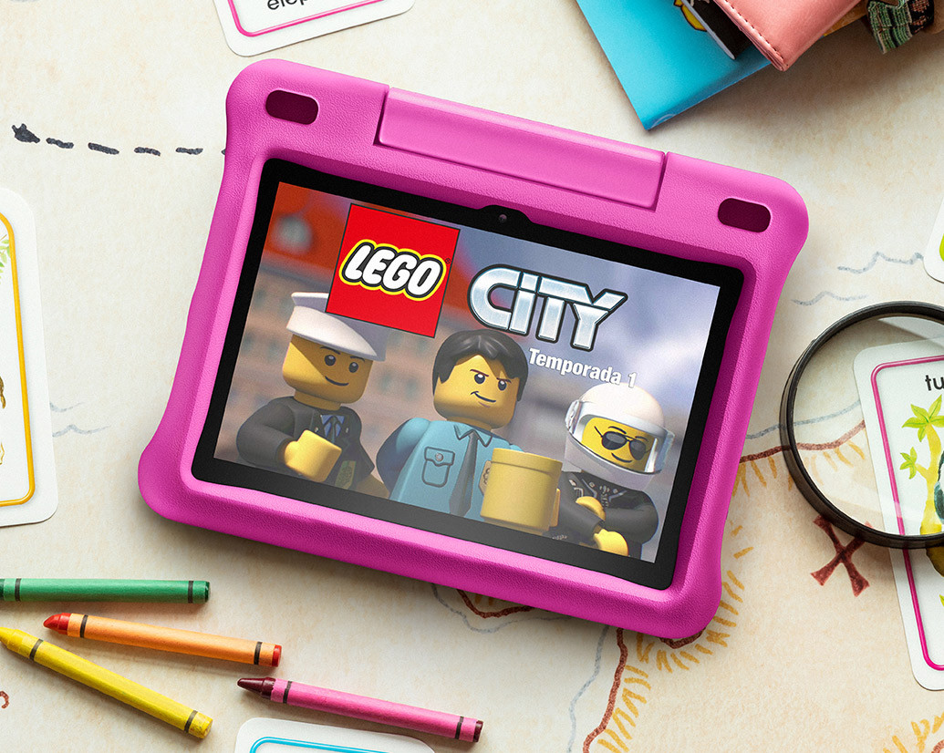 Fire HD 8 Kids tablet, 8" HD display, ages 3-7, 32 GB, includes 2-year worry-free guarantee, Pink... | Amazon (US)