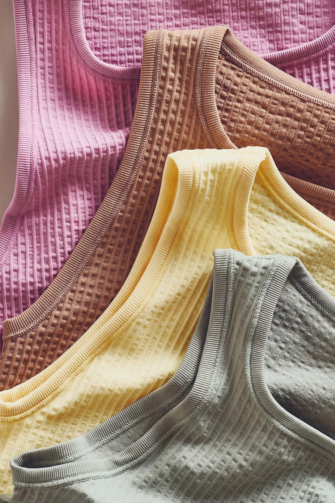 The Reegan Crew-Neck Crop Racerback Seamless Tank Top | Anthropologie (US)