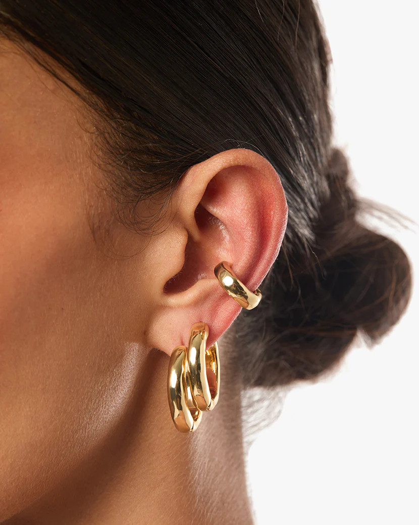 Hammered Hoop Set | We Wore What