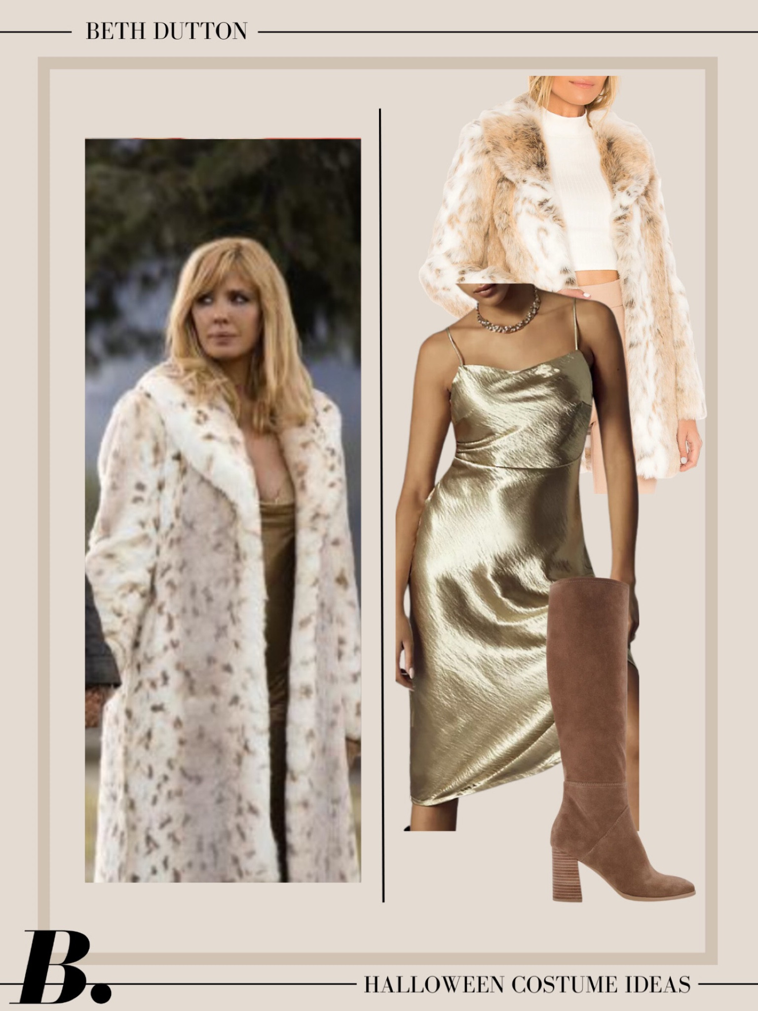beth dutton gold wedding dress BusbeeStyle on LTK teeter governors ball yellowstone