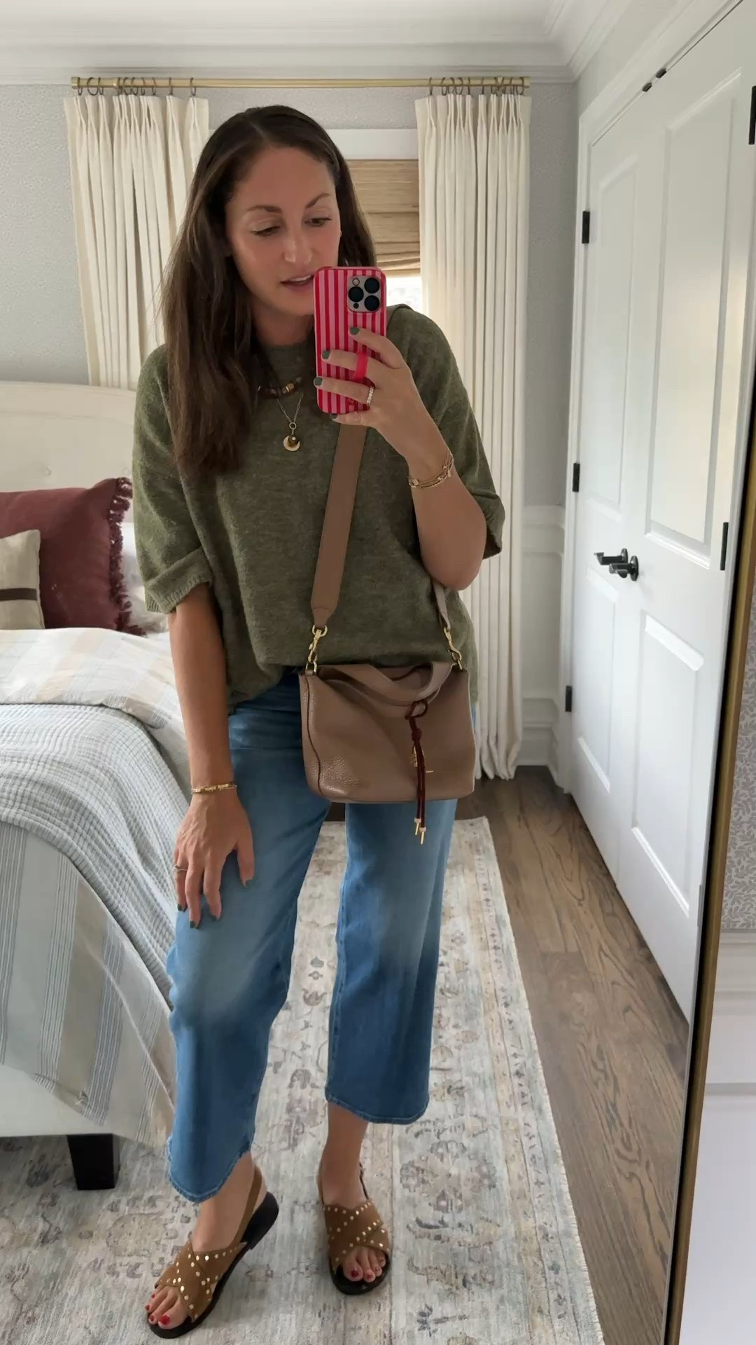 OOTD for back to school night! Mother jeans and my favorite sweater tee from Free People, necklaces from Baublebar and thus @Cuyana bag on repeat!!

#LTKOver40 #LTKmomlife #LTKootd
