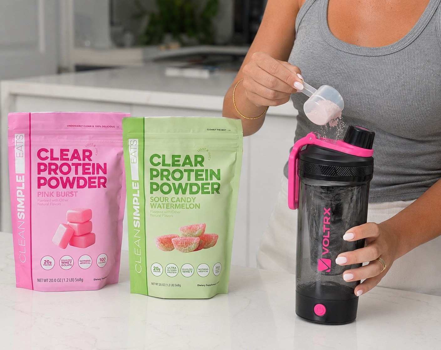 Who doesn’t love pink starburst and sour candies? I am so excited because I am picky on weird taste and textures but honestly I can’t get enough of this clean clear protein powder! No artificial sweeteners and pure clean ingredients! 

ON SALE!!!! 

Also this on the go blender cup is a game changer!!! Push the button and blends for you!

#LTKfoodie #LTKActive #LTKSaleAlert
