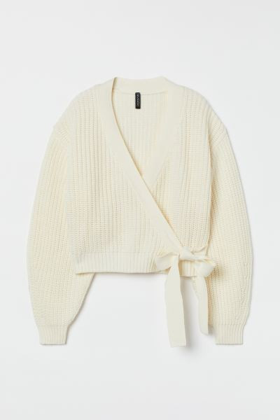 Knitted wrapover cardigan | H&M (UK, MY, IN, SG, PH, TW, HK)