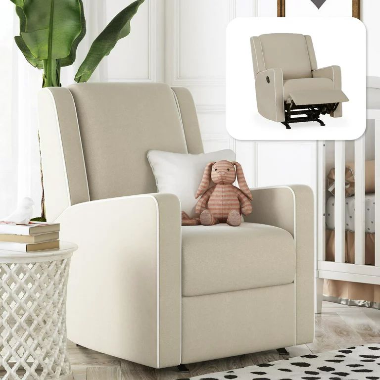 Baby Relax Robyn Nursery Glider Recliner Chair, Beige Linen | Walmart (US)