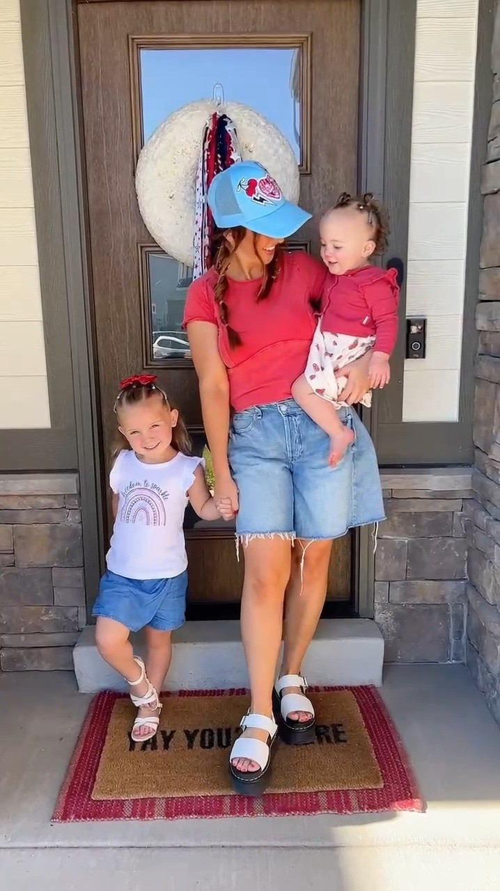 4th of July fits + hair 🍒💙🇺🇸🍉♥️🧢

#LTKBeauty #LTKVideo #LTKFamily