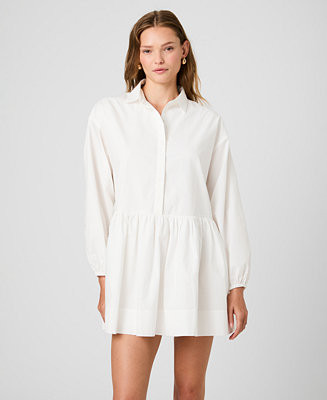 Women's Long-Sleeve Flare Mini Dress | Macy's