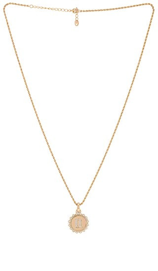 Gothic Initial Charm Necklace in Gold | Revolve Clothing (Global)