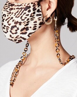 Convertible Faux-Tortoiseshell Mask Necklace | Chico's